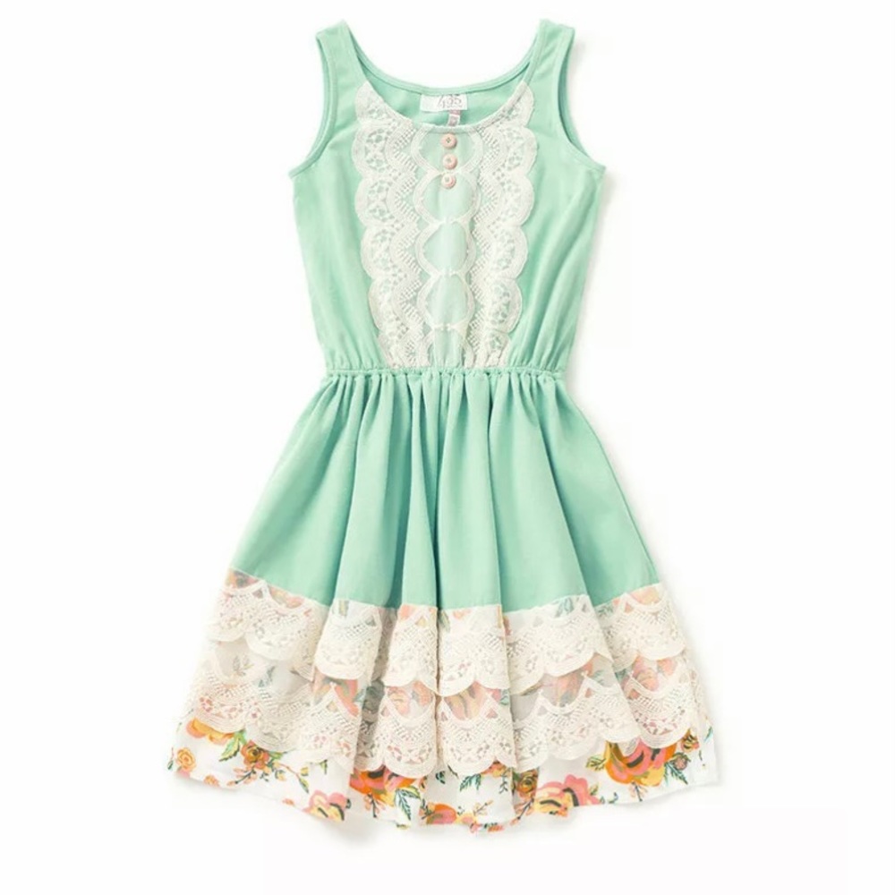 Matilda Jane | 435 Girls Floral Lace Strap Dress